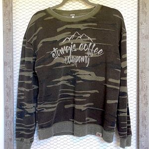 Sturgis Coffee Company Camo crew neck, Size Sm